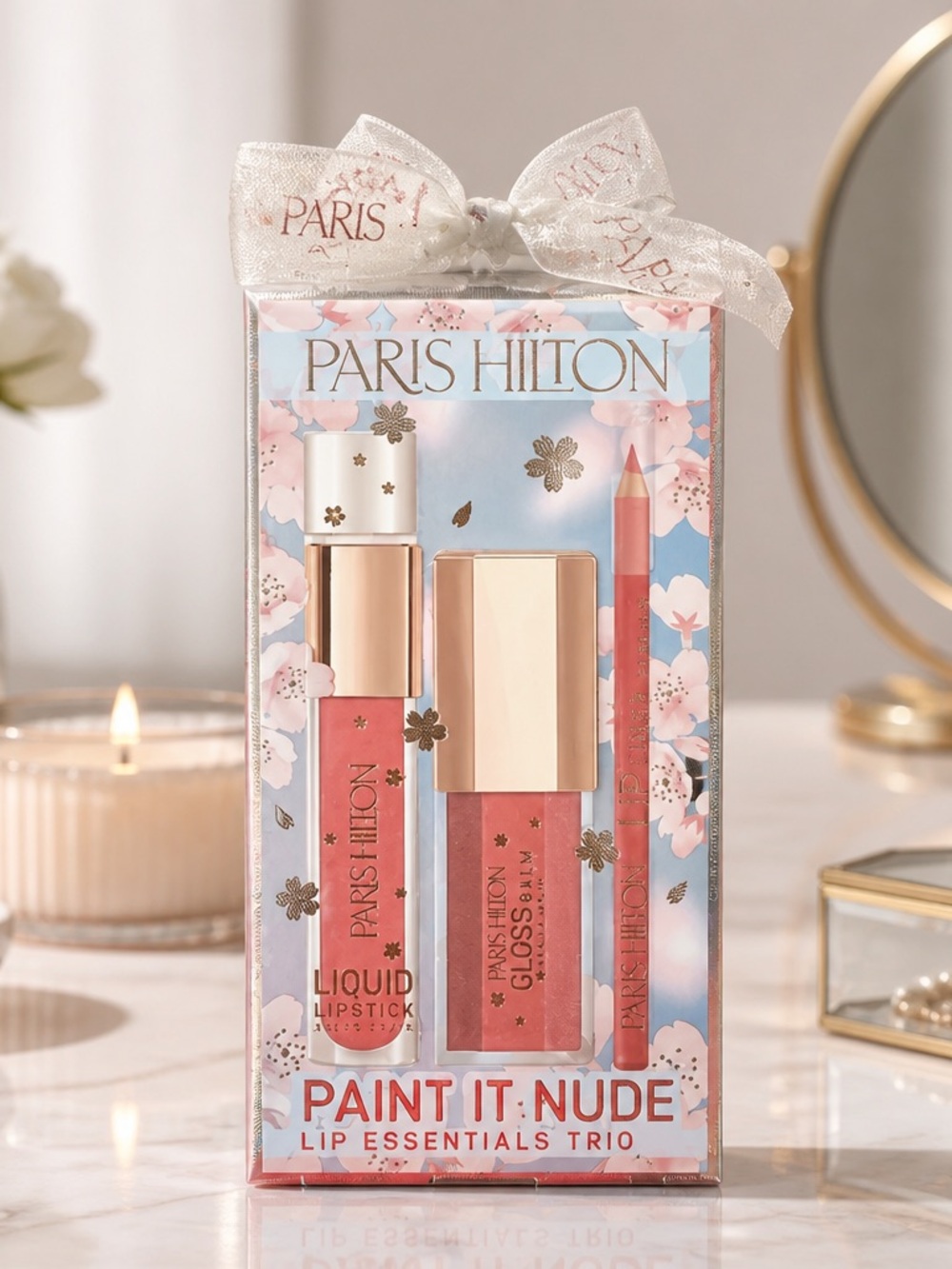 Paris Hilton Paint It Nude Lip Essentials Trio New